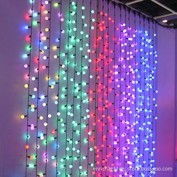 LED Ball String Christmas Holiday Lights with 220V AC Voltage and 50,000-hour Lifespan